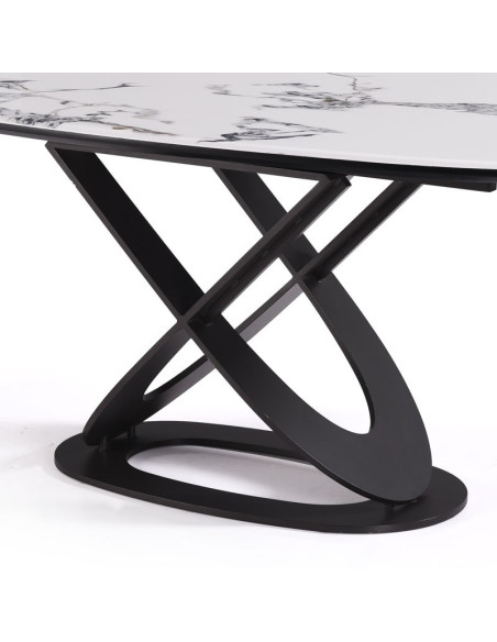 Table repas Laetitia piétement U contemporain | Côté Loges