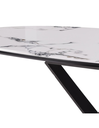 Table repas Laetitia piétement U contemporain | Côté Loges