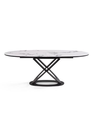 Table repas Laetitia piétement U contemporain | Côté Loges