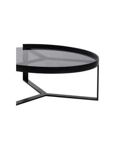 Ensembles Tables basses FIDJI verre fumé