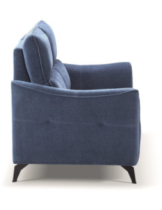 Canapé BERGAMO 2 places bleu en tissu waterproof 2