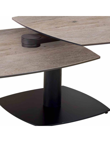 Table basse TONGA céramique Wood Clair
