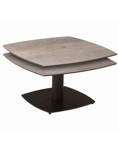 Table basse TONGA céramique Wood Clair
