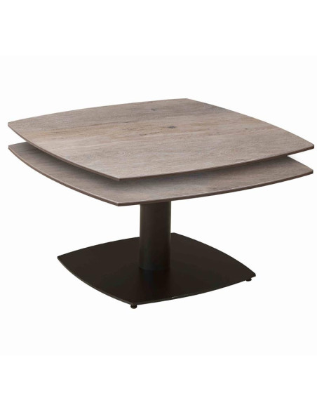 Table basse TONGA céramique Wood Clair