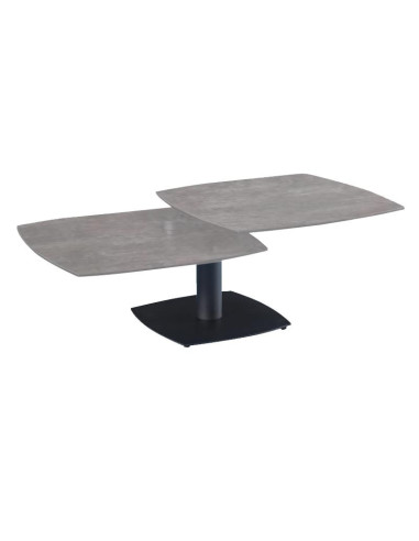 Table basse TONGA céramique Gris clair