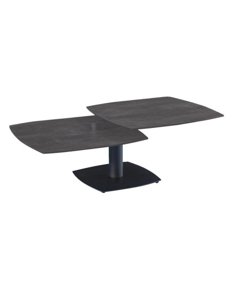 Table basse TONGA céramique Corten