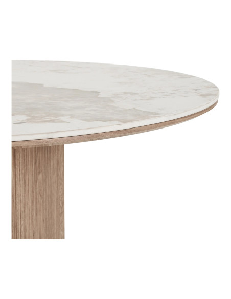 Détail du plateau céramique de la table Athènes 210 cm