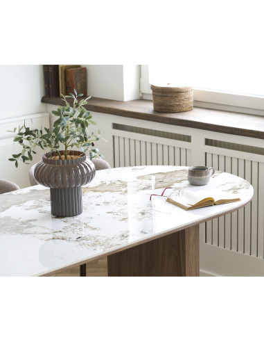 Table de salle à manger Athènes plateau céramique 210 cm en ambiance