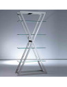 Étagère EKIS inox et verre | Mobilier design contemporain