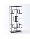 Étagère ATLAS BLACK DOUBLE | Bibliothèque design métal noir