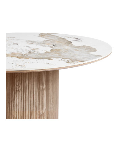Table ronde en céramique Athènes 140 cm | Côté Loges