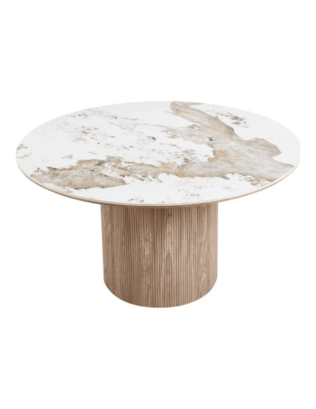 Table ronde en céramique Athènes 140 cm | Côté Loges