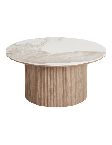 Table basse ronde en céramique Athènes 80 cm | Côté Loges