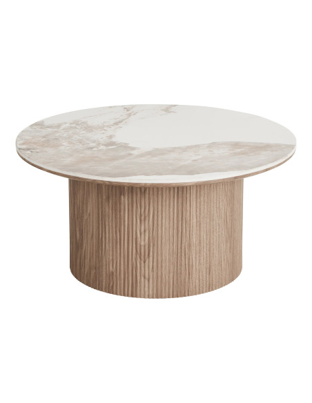 Table basse ronde en céramique Athènes 80 cm | Côté Loges