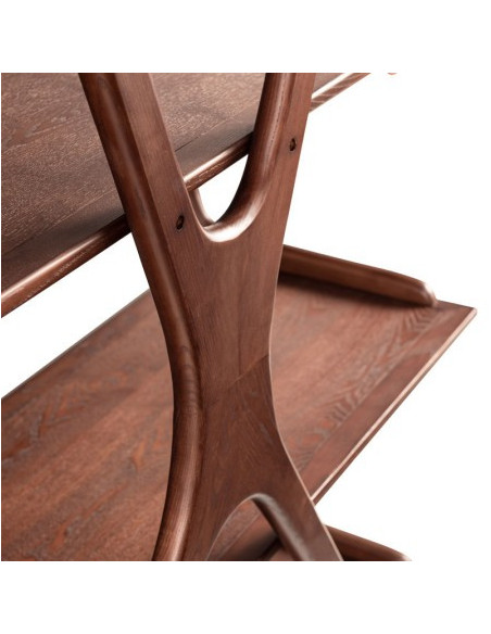 Étagère MÉLODIE Bois Noyer 200 cm | Côté Loges