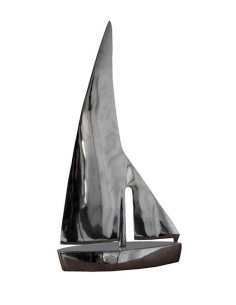 Voilier miniature nickelée – Grand modèle