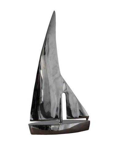 Voilier miniature nickelée – Grand modèle