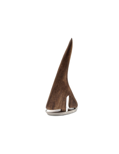 Voilier miniature nickelée et bois – Petit modèle