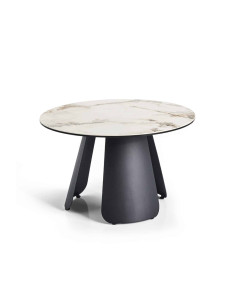 Table basse Corail céramique Quartz Ø75 cm | Côté Loges