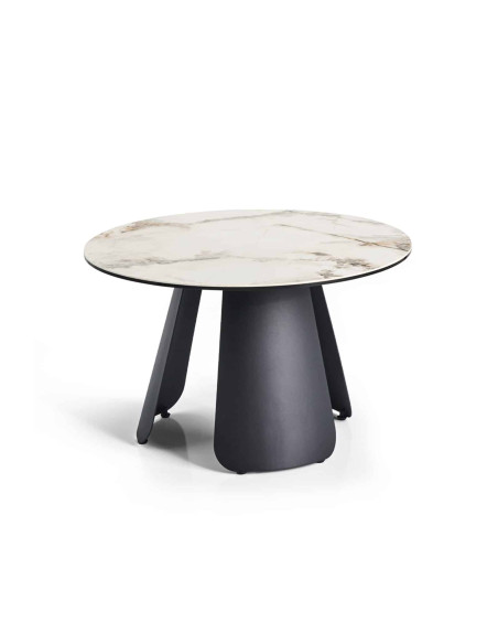 Table basse Corail céramique Quartz Ø75 cm | Côté Loges