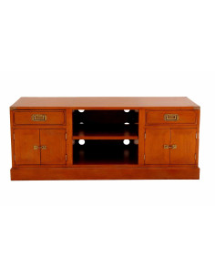 Côté Loges | Meuble TV Magellan en bois massif nautique 2