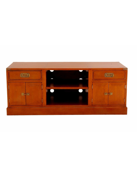 Côté Loges | Meuble TV Magellan en bois massif nautique