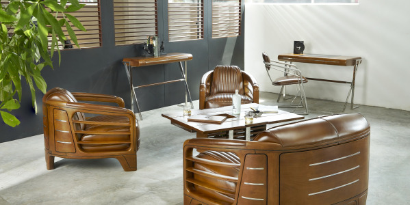 Salon élégant façon Côte d’Amour : matières, couleurs & meubles